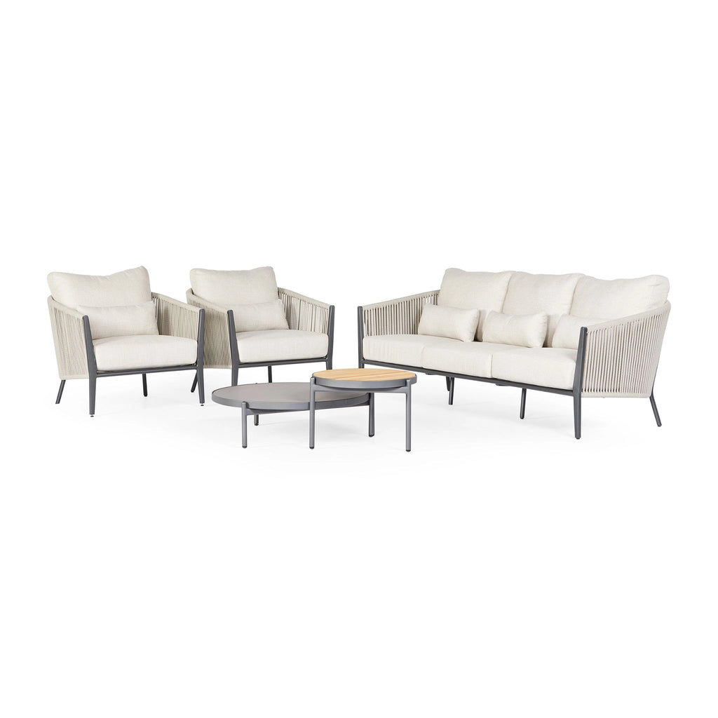 AVERO 3-Sitzer-Gartensofa-Set