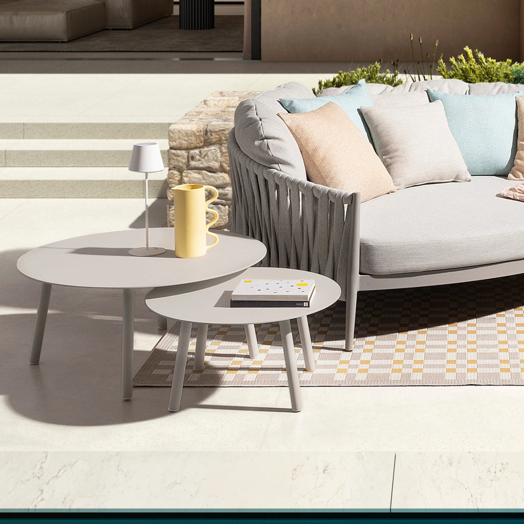 JACINTA Outdoor Sofa Set in Moon Sand - Bizzotto | Milola
