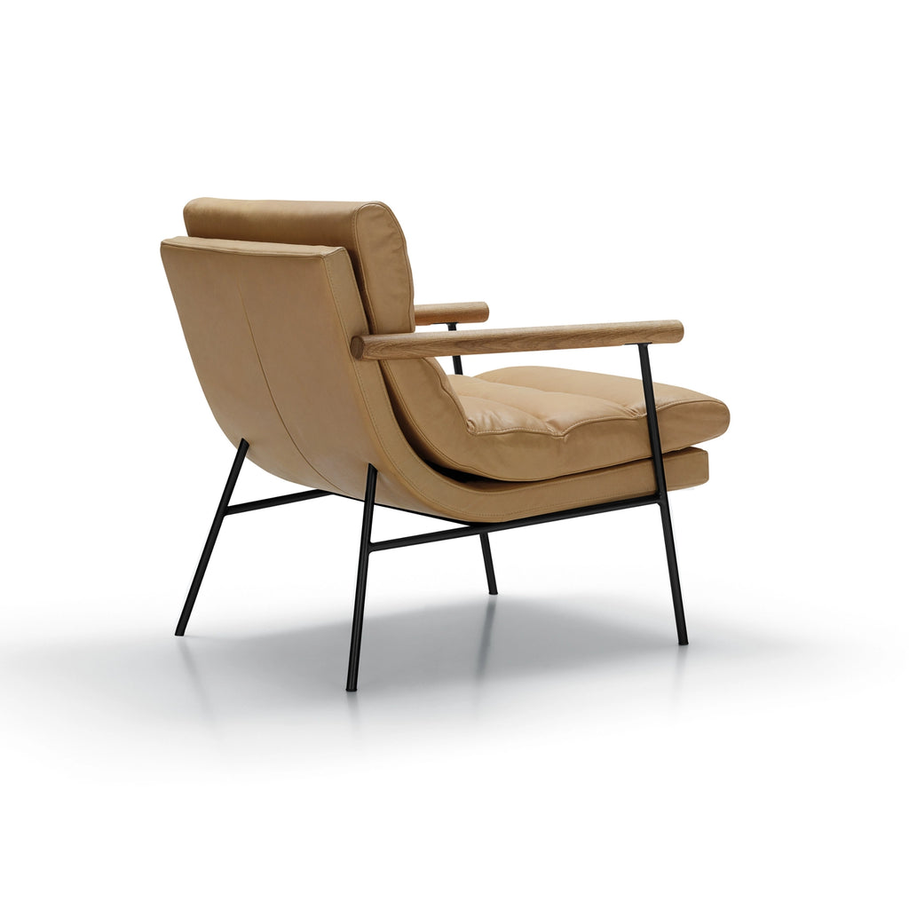 BILL Armchair in Latte Leather - Sits | Milola