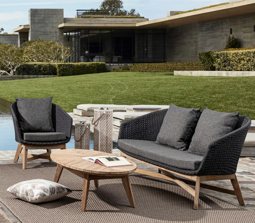 COACHELLA Outdoor Sofa in Charcoal - Bizzotto | Milola