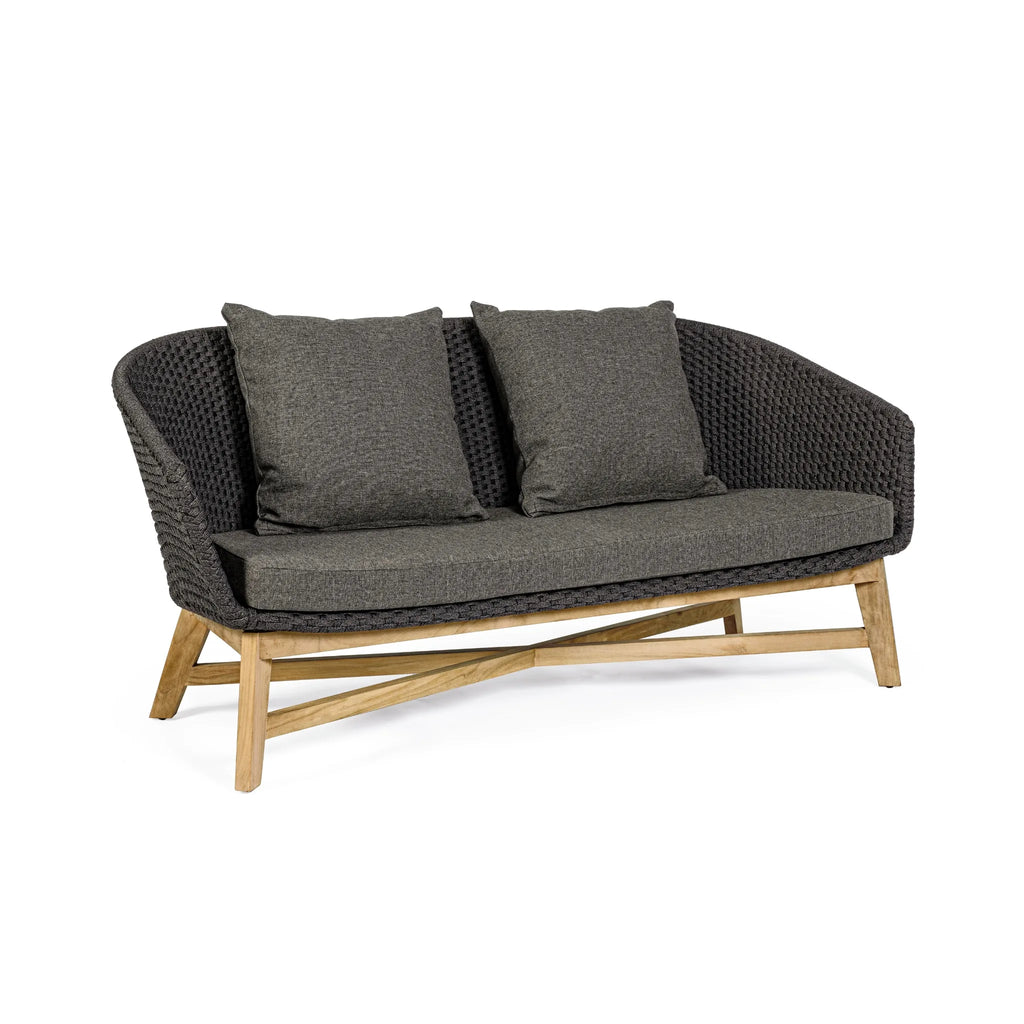COACHELLA Outdoor Sofa in Charcoal - Bizzotto | Milola