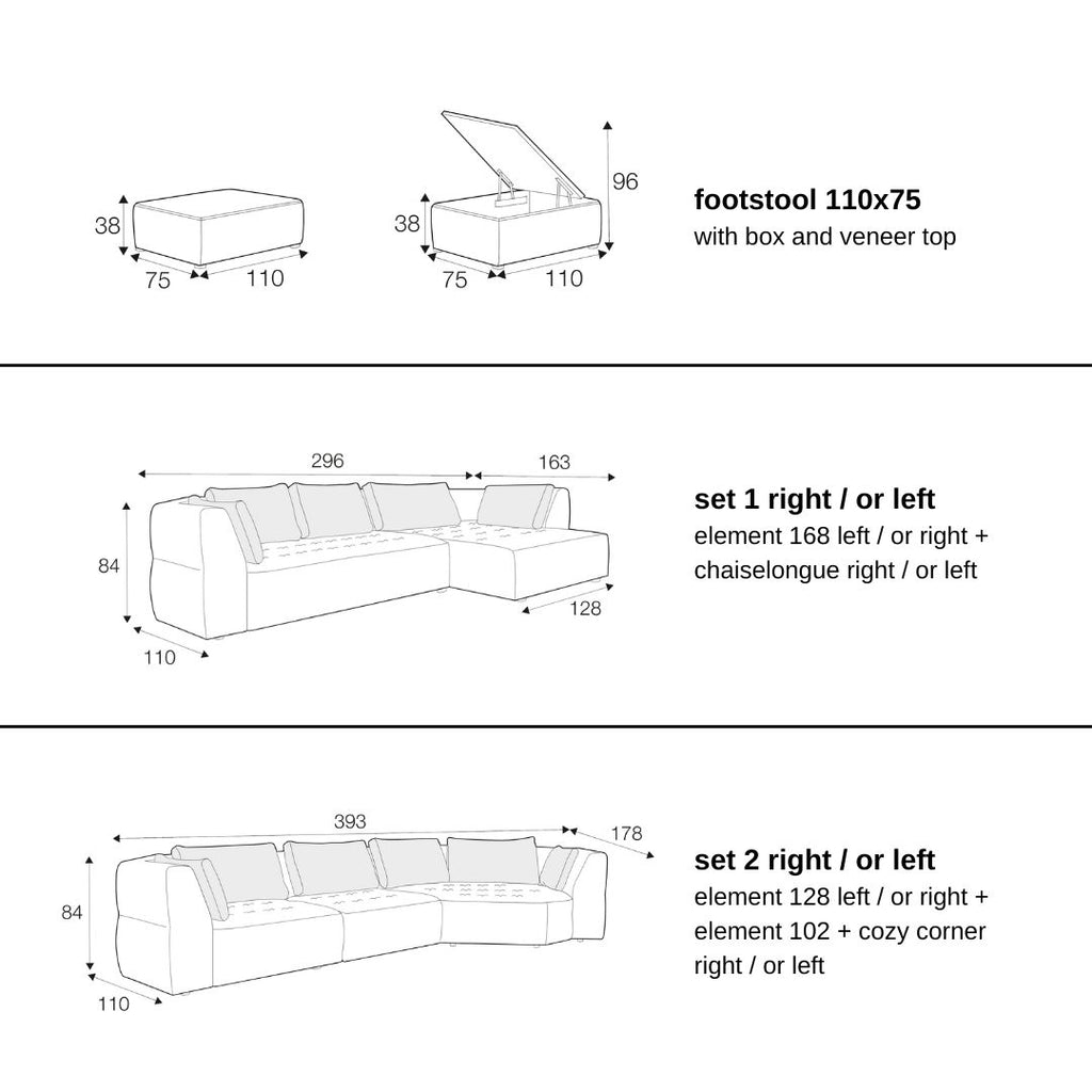 Cleo Corner Sofa - Luxurious Modular Sofa in Beige - SITS | Milola