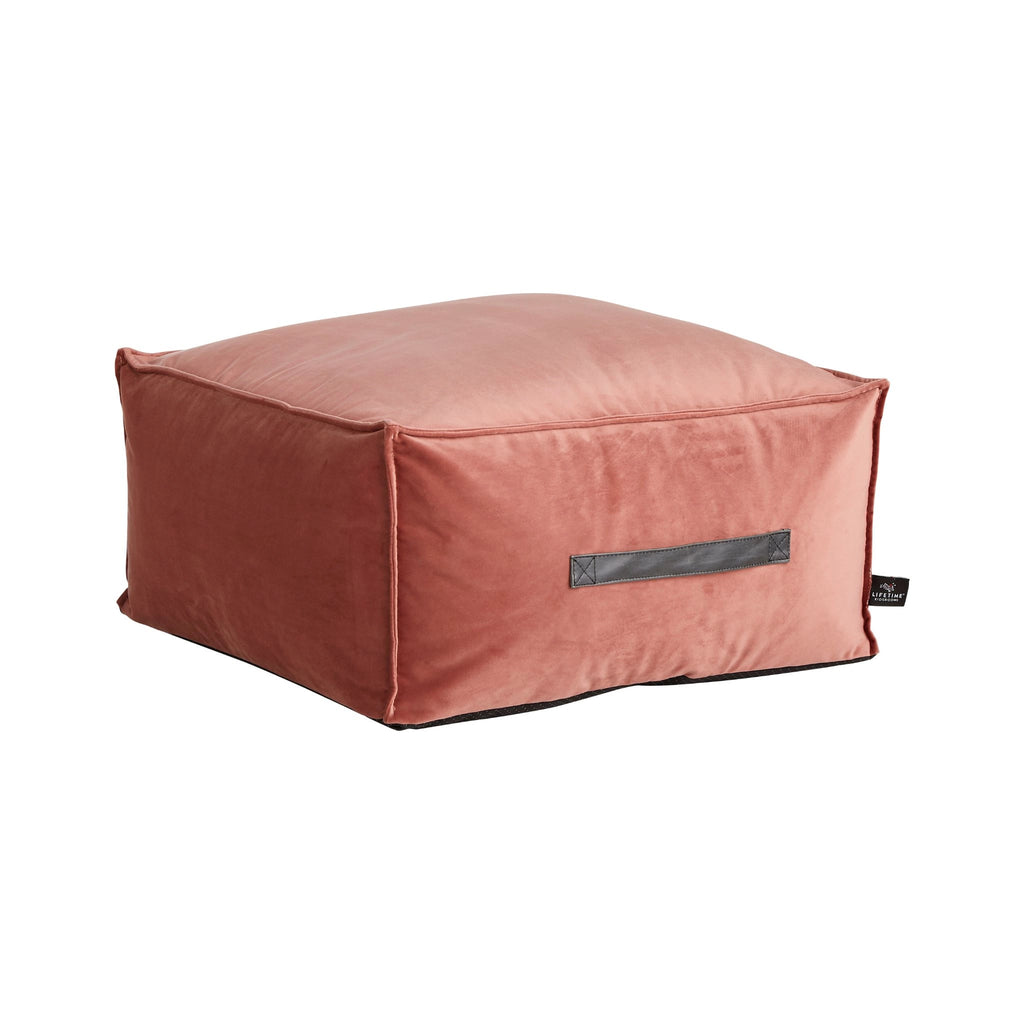 FUNLAND Bedroom Accessory Pack - Dark Blush Velour Pouf - Kidsrooms | Milola