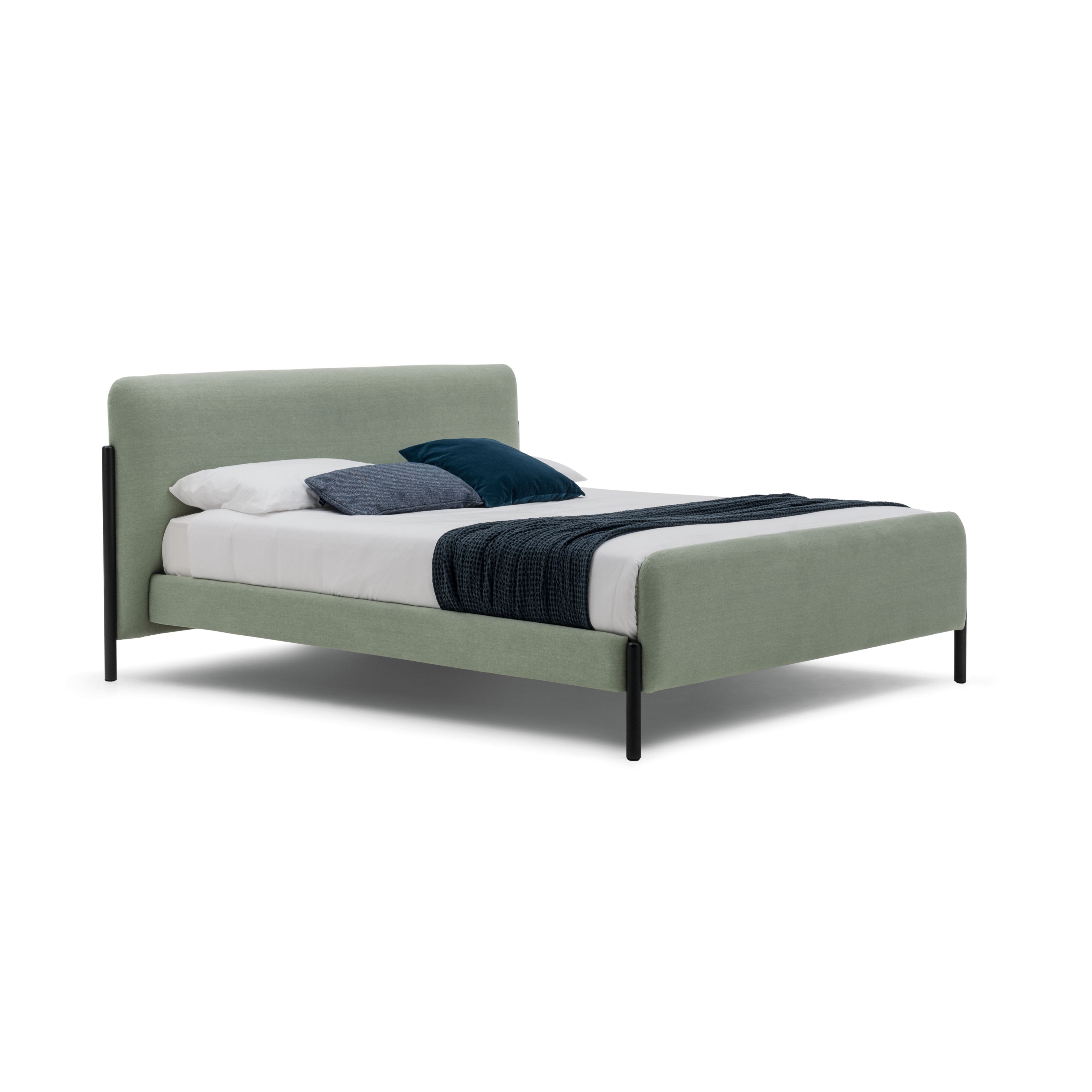 FLAG Upholstered Bed with Footboard