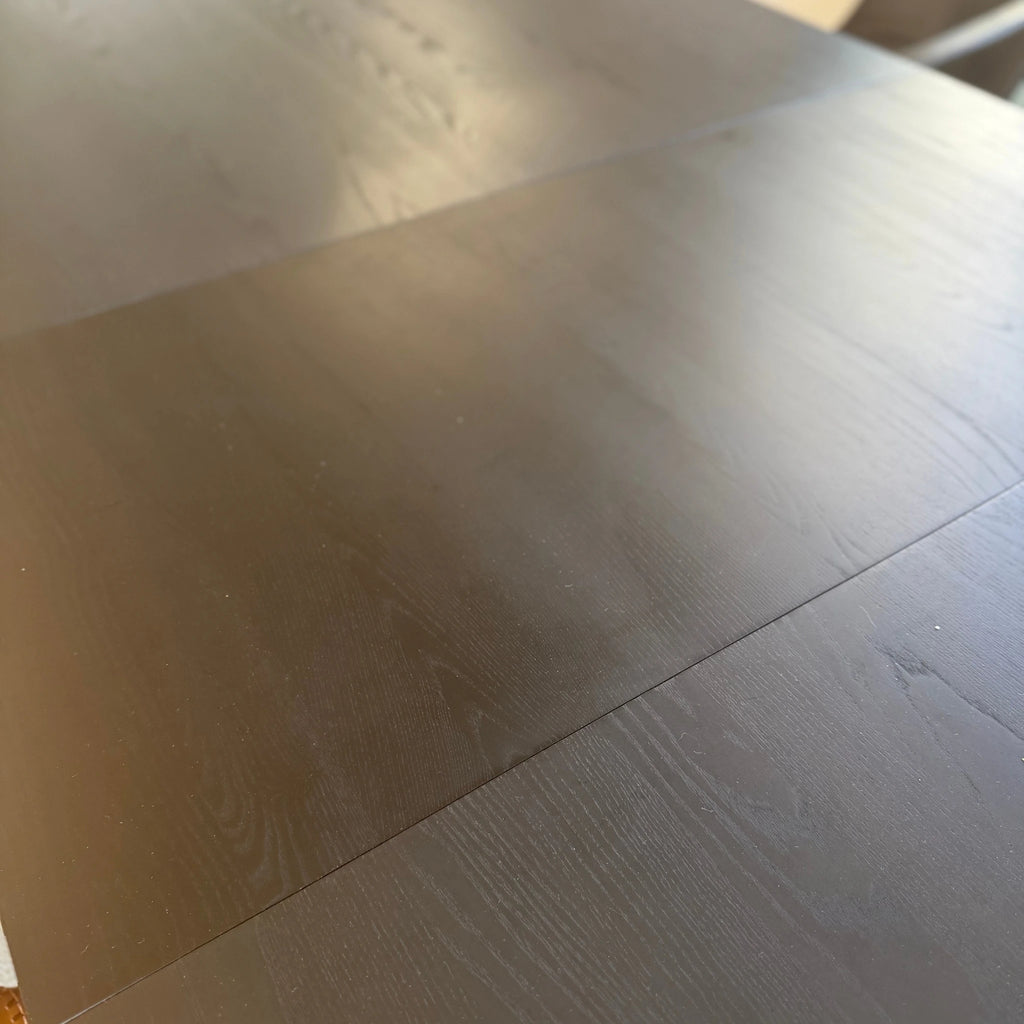 FLEX Solid Black Oak Extendable Dining Table