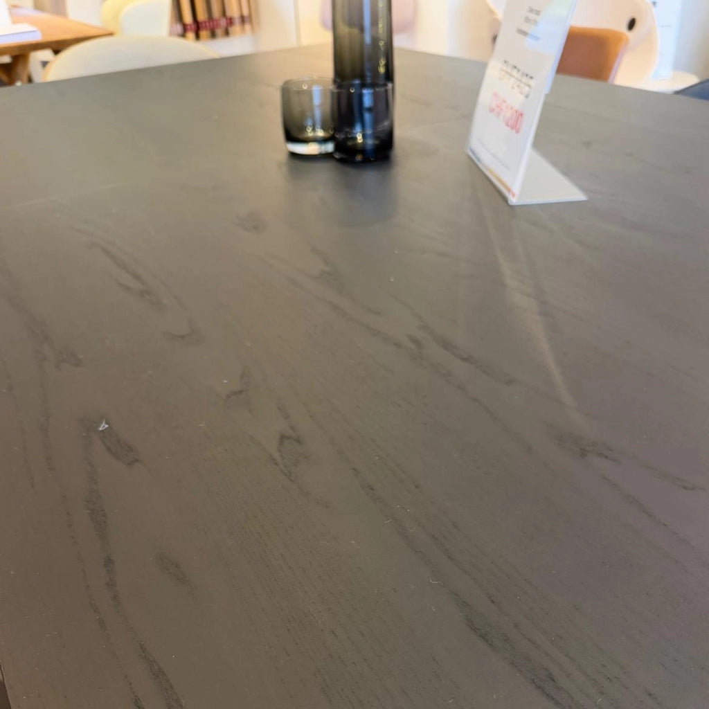 FLEX Solid Black Oak Extendable Dining Table