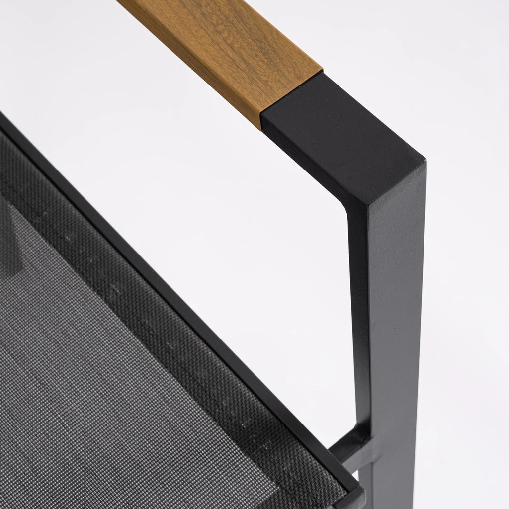 HETA Outdoor Dining Chair in Anthracite - Bizzotto | Milola