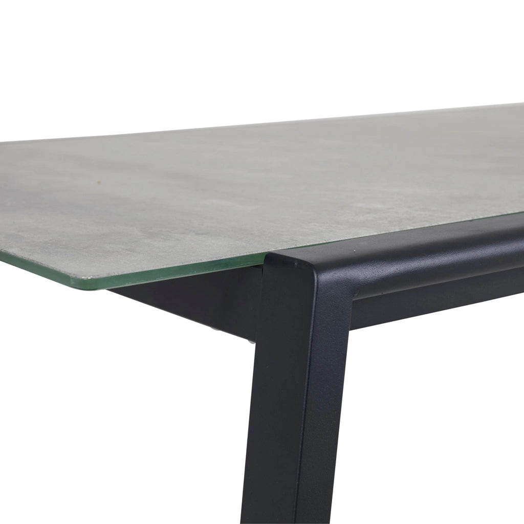 LYRA - Outdoor Dining Table - Glass & Aluminium - Brafab | Milola