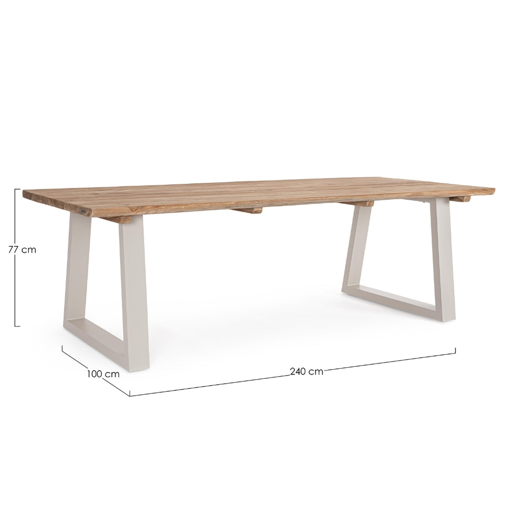 LEGEND Silk Teak Outdoor Dining Table - Bizzotto | Milola