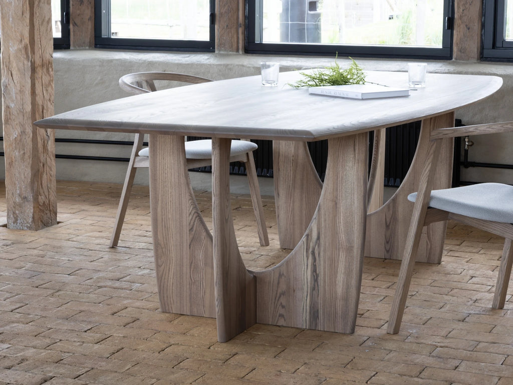 LONGBOAT Dining Table in Dark Grey Oiled Ash - Kristensen | Milola