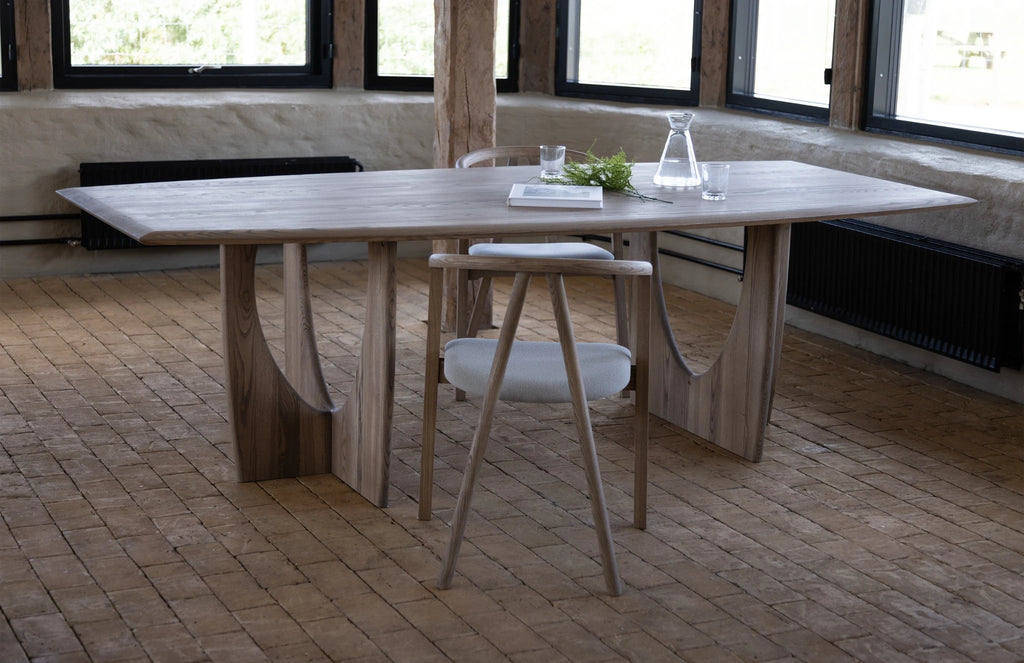 LONGBOAT Dining Table in Dark Grey Oiled Ash - Kristensen | Milola