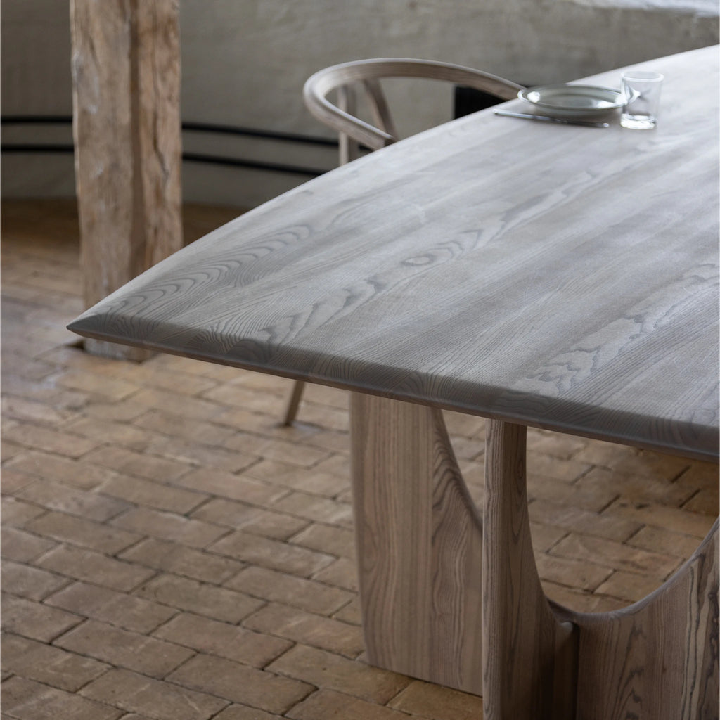 LONGBOAT Dining Table in Dark Grey Oiled Ash - Kristensen | Milola