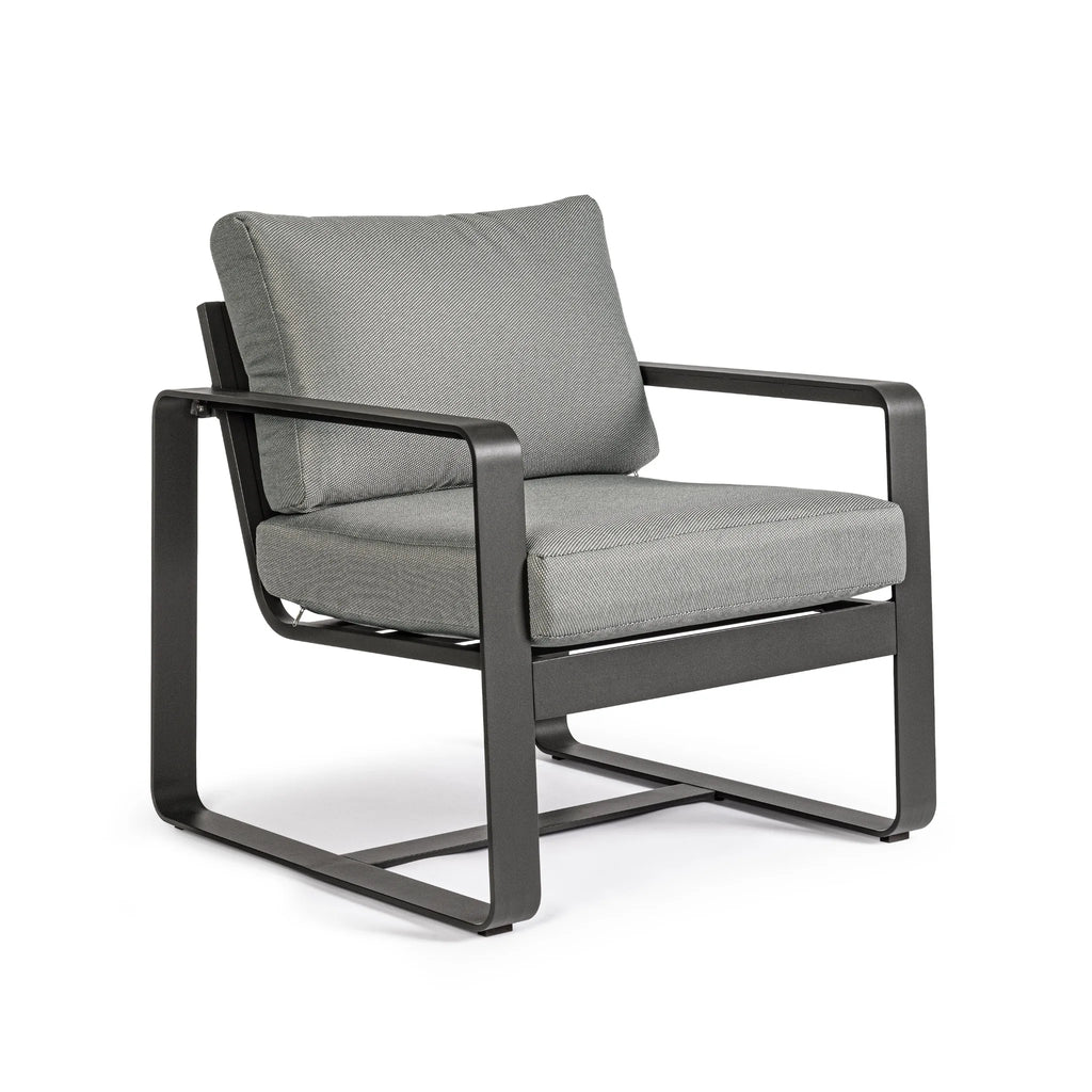 MERRIGAN Outdoor Sofa Set in Charcoal - Bizzotto | Milola