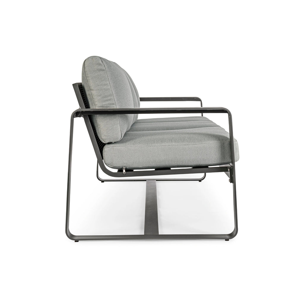 MERRIGAN Outdoor Sofa Set in Charcoal - Bizzotto | Milola