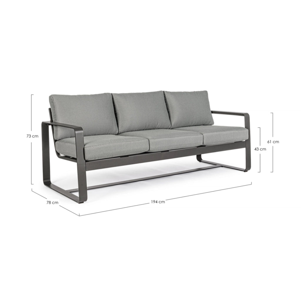 MERRIGAN Outdoor Sofa Set Dimensions - Bizzotto | Milola