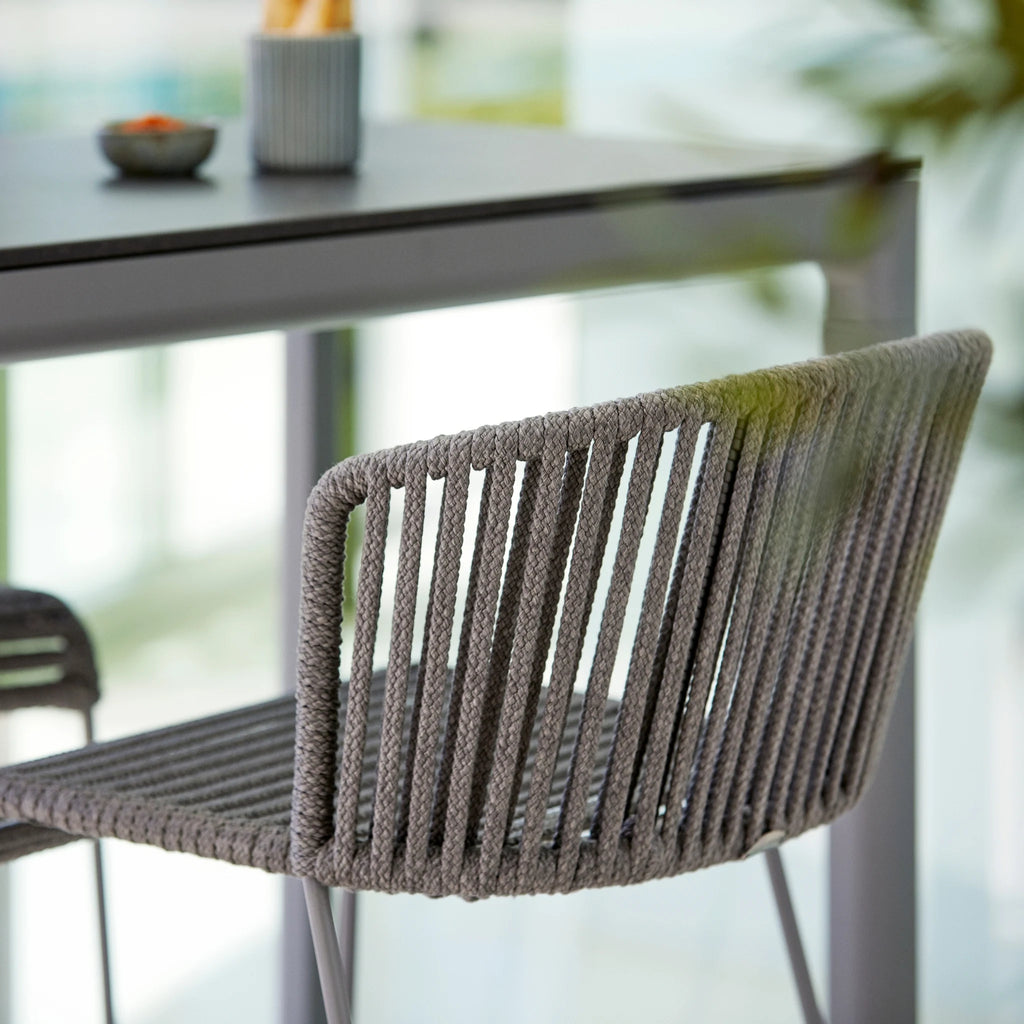 Moments Outdoor Bar Chair in Grey - Cane-Line | Milola
