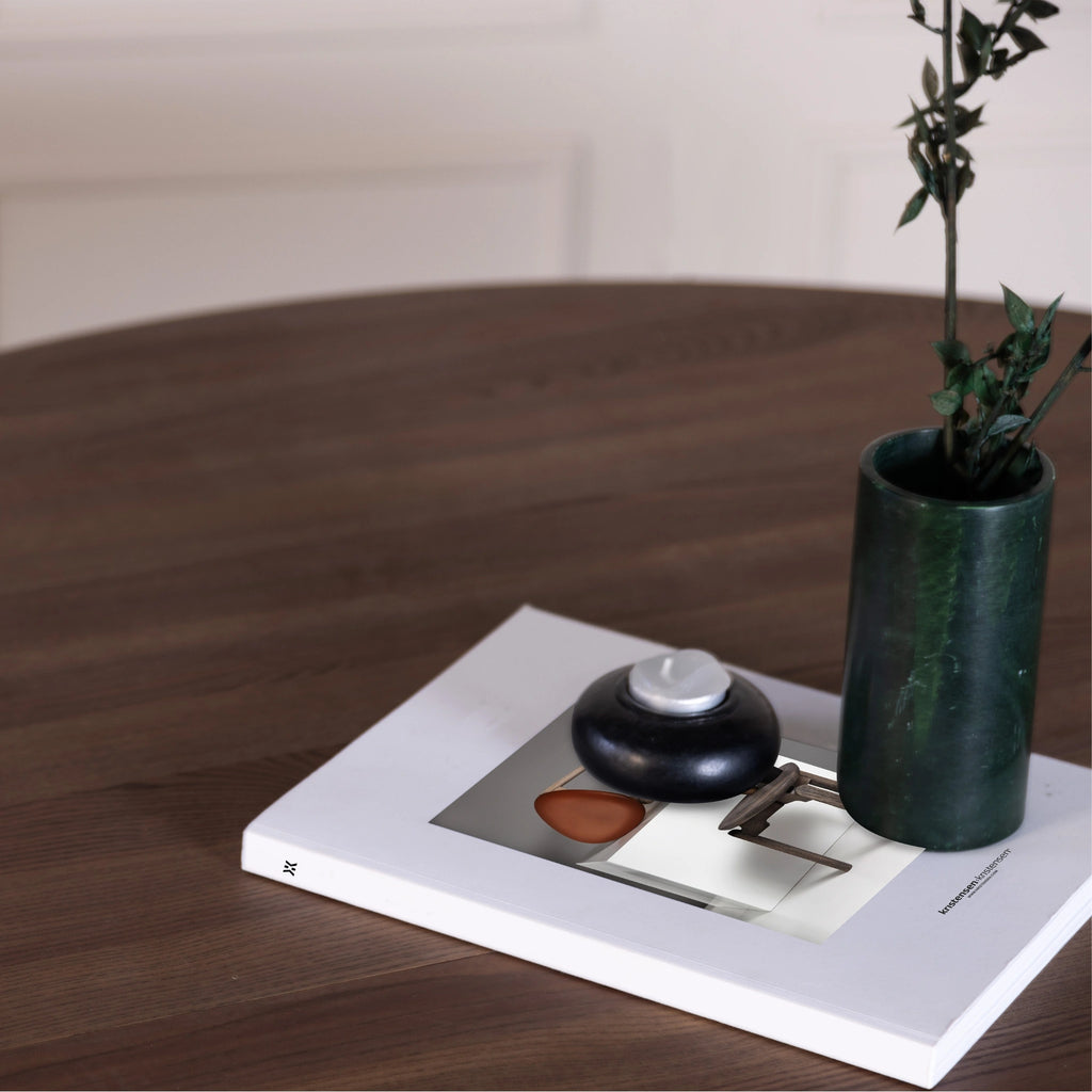 MUHLE Round Dining Table in Mocca Brown Oiled Ash - Kristensen | Milola