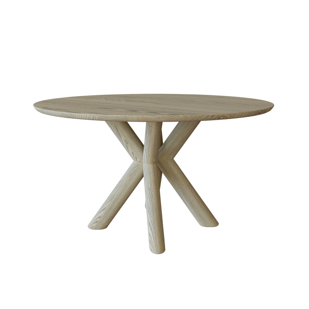 MUHLE Round Dining Table in Warm White Oiled Ash - Kristensen | Milola