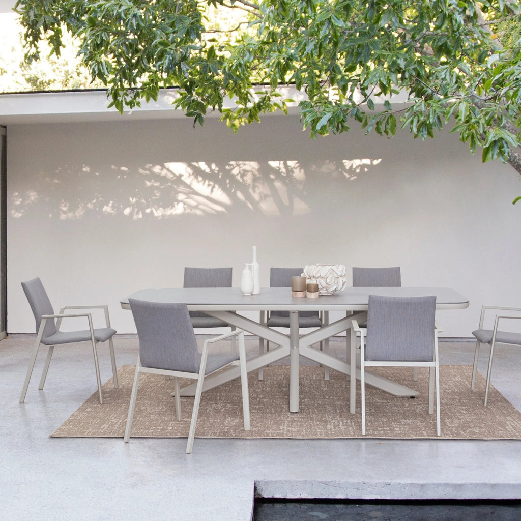 ODEON Outdoor Dining Chair in Pelican - Bizzotto | Milola