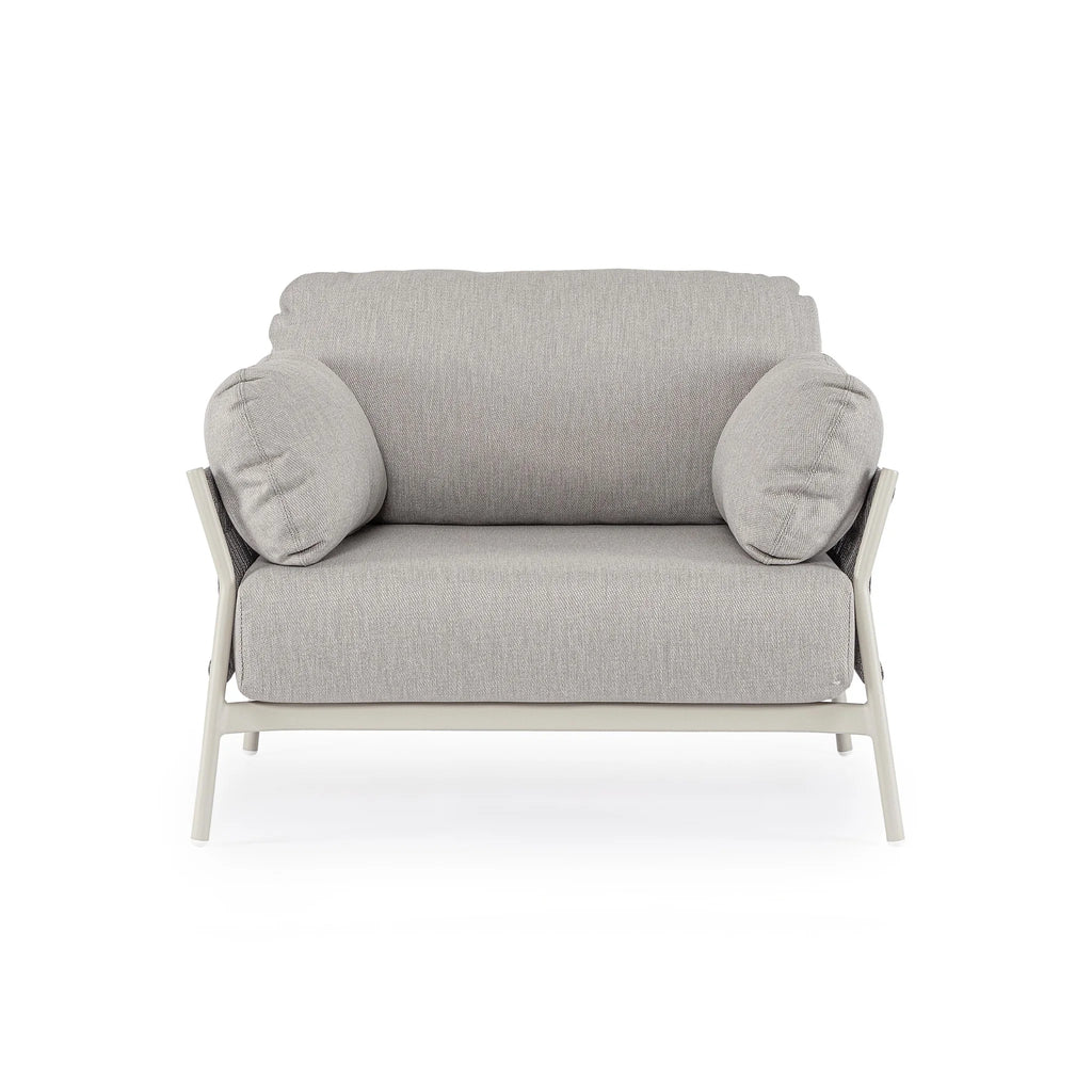 PARDIS Outdoor Lounge Chair in Agata Grey/Beige - Bizzotto | Milola