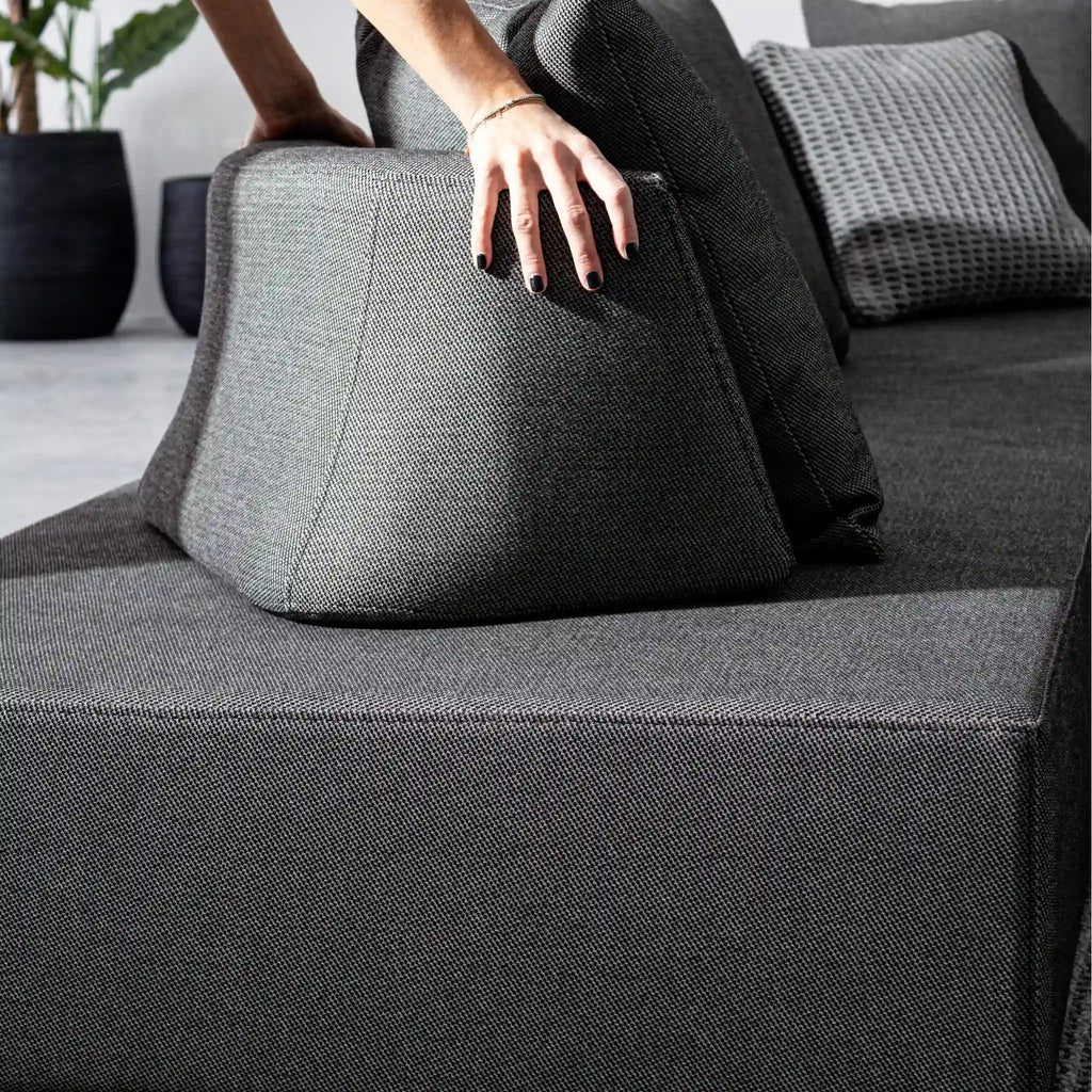 Piper Corner Sofa Set in Charcoal Grey - Bizzotto | Milola