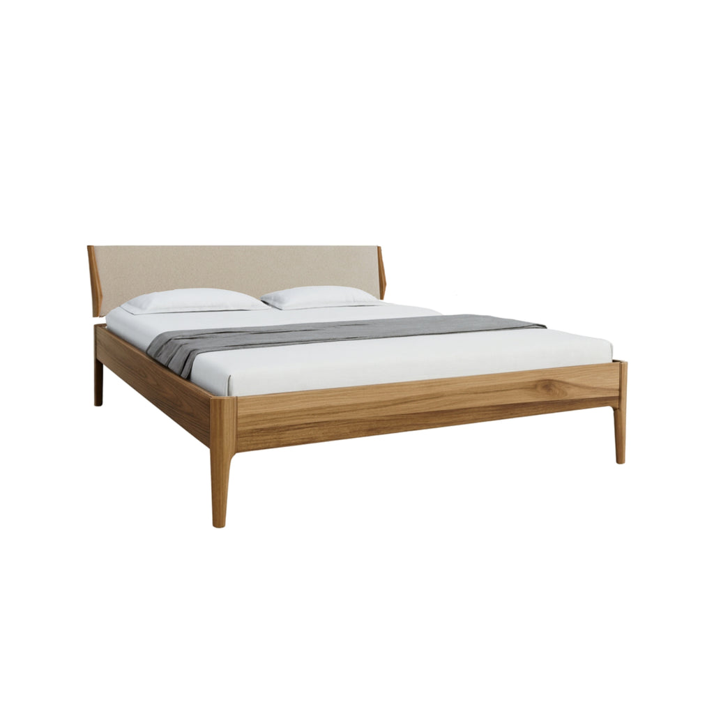 LYS -  Wooden Bed - Elegant Scandinavian Design | Milola