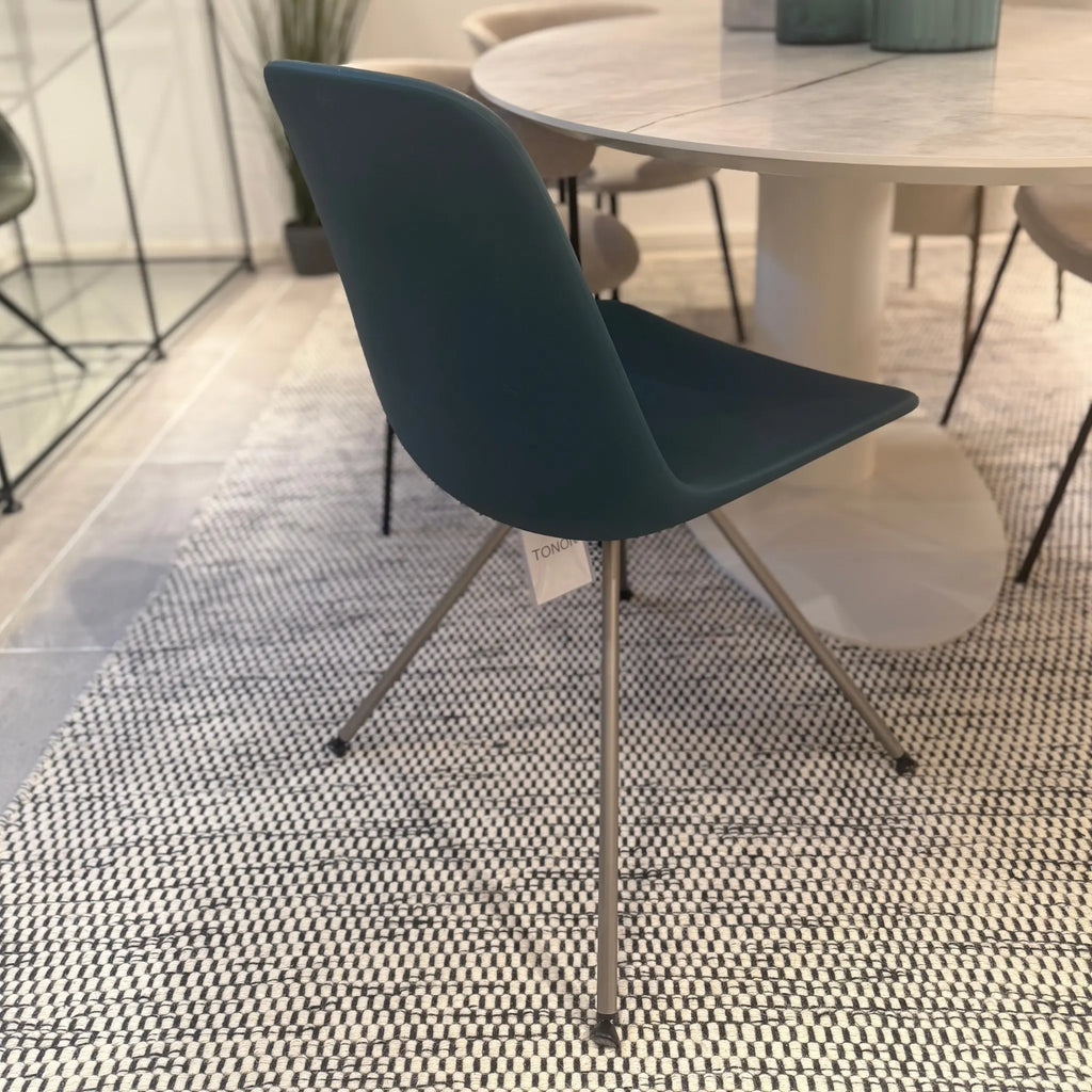 STEP Chair in Soft Touch Blue/Grey - Tonon | Italia