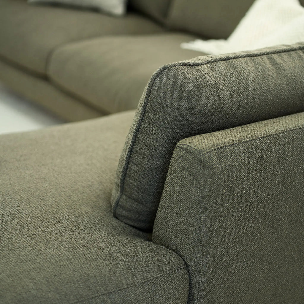 STELLA Corner Sofa in Olive Brown - Sits | Milola