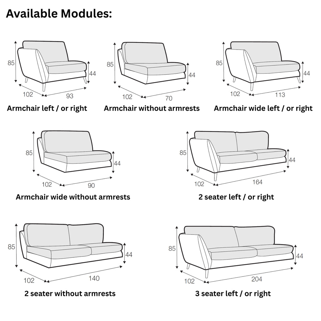 STELLA Corner Sofa Modules - Sits | Milola