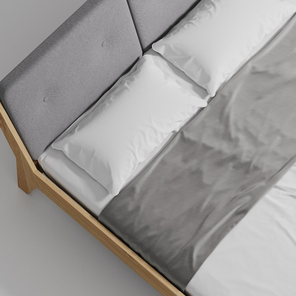ASPECT - Solid Wood Bed - Fabric - Double Headboard | Milola