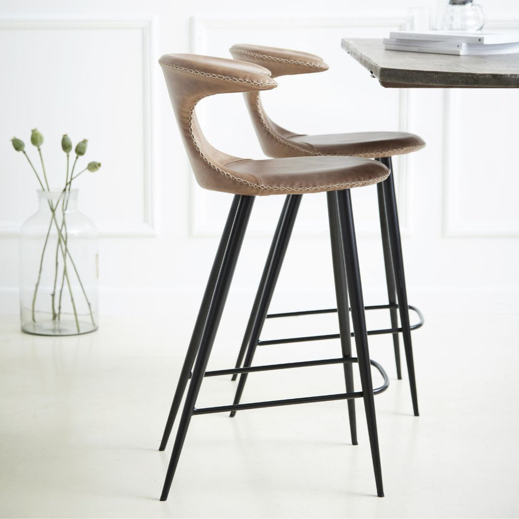 FLAIR Counter Stool - Leather - Danform | Milola