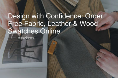 Créez en toute confiance : commandez gratuitement des échantillons de tissus, de cuir et de bois en ligne. 