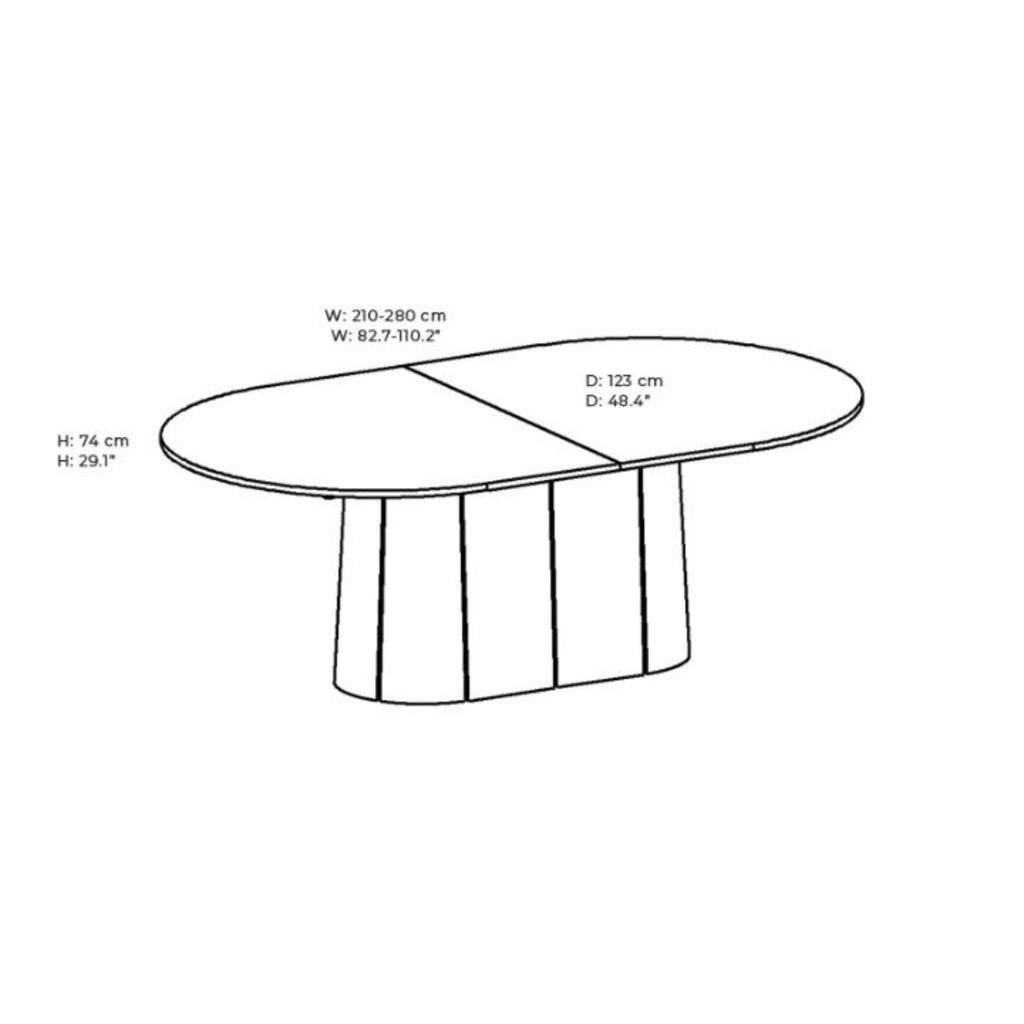 Skovby #115 Extendable Dining Table Dimensions - Skovby | Milola