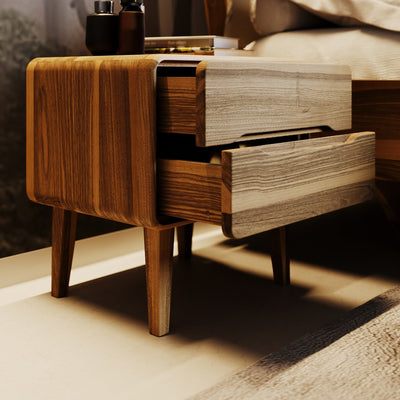 LYS - Bedside Table with 2 Drawers | Milola