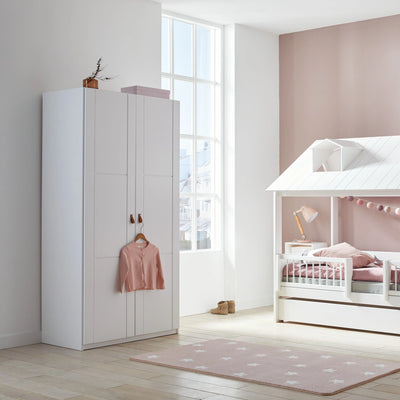 2-DOOR Wardrobes in White - Modern Furniture - Lifetime Kidsrooms | Milola