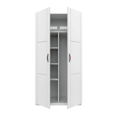 2-DOOR Wardrobes in White - Modern Furniture - Lifetime Kidsrooms | Milola