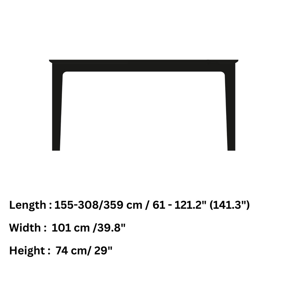 Skovby #26 Extendable Dining Table Dimensions - Skovby | Milola