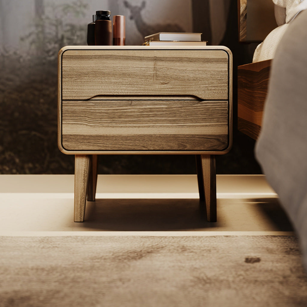 LYS - Bedside Table with 2 Drawers | Milola