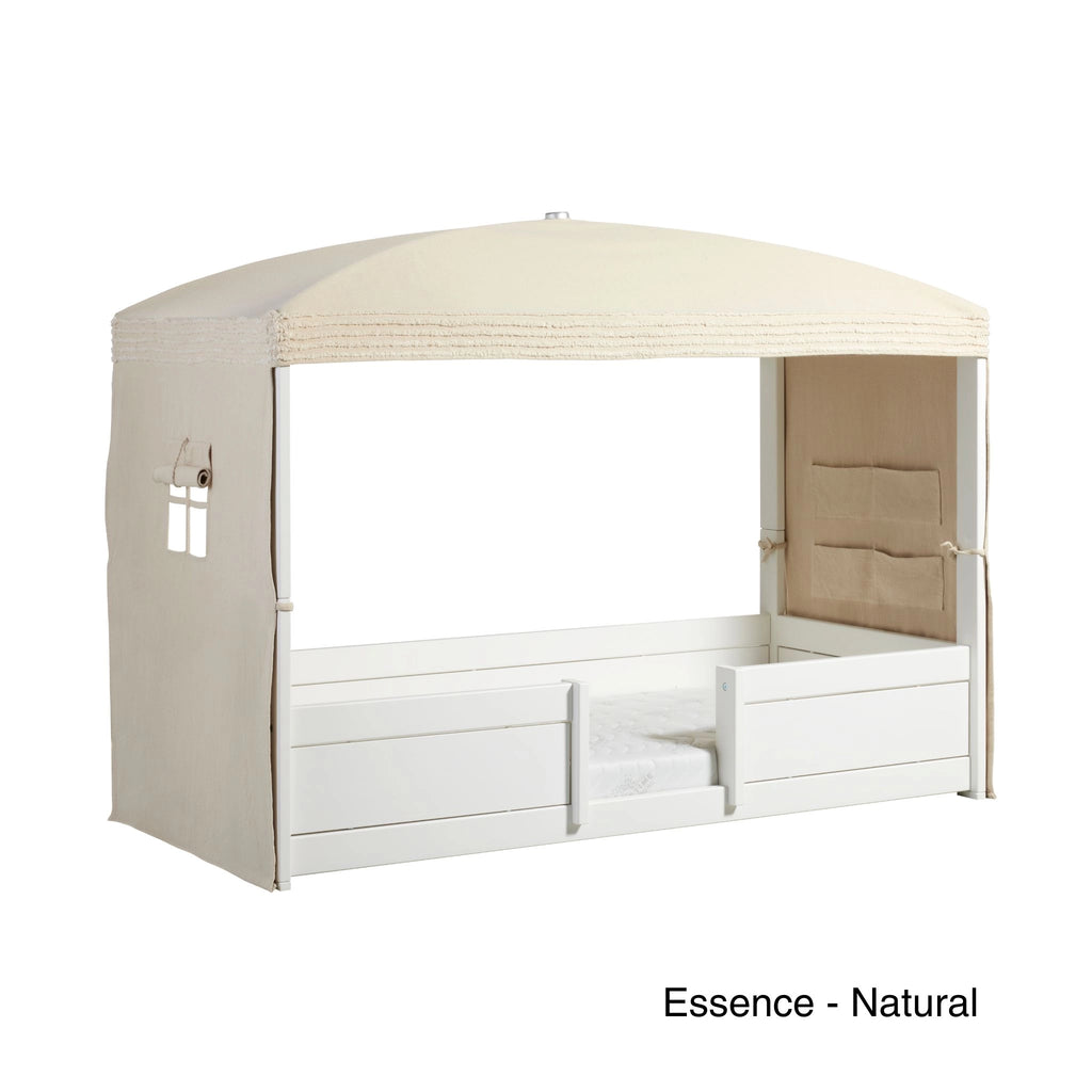 4 IN 1 Kids Bed in White - Natural Canopy - Grows with your child - Lifetime Kids | Milola
