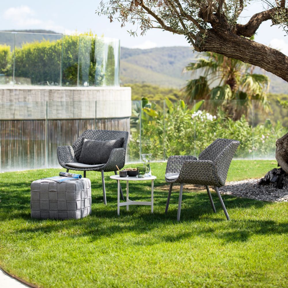 TWIST - Outdoor Coffee Table / Side Table - Aluminium & Ceramic - Cane-Line | Milola