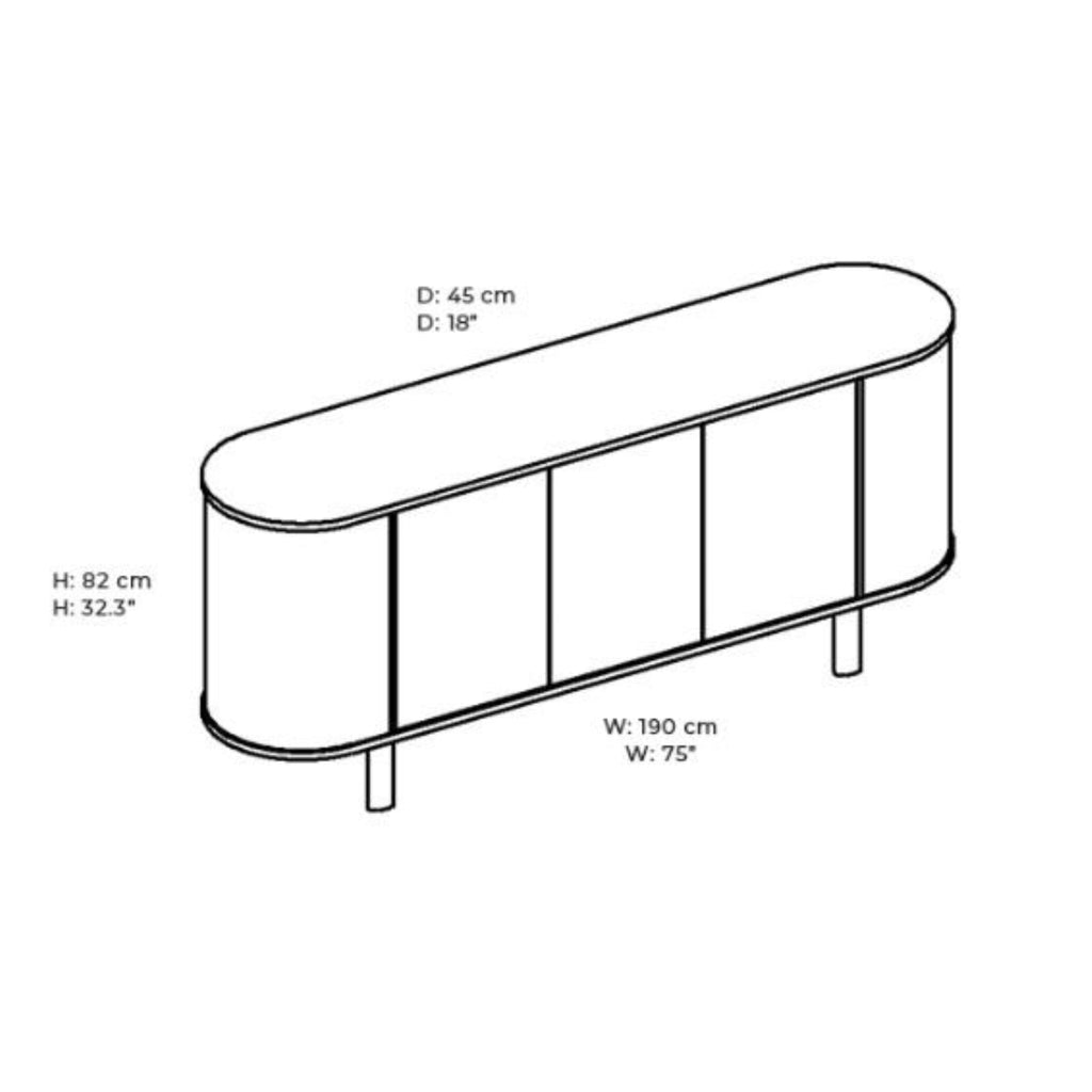 Skovby #543 Sideboard Dimensions - Skovby | Milola