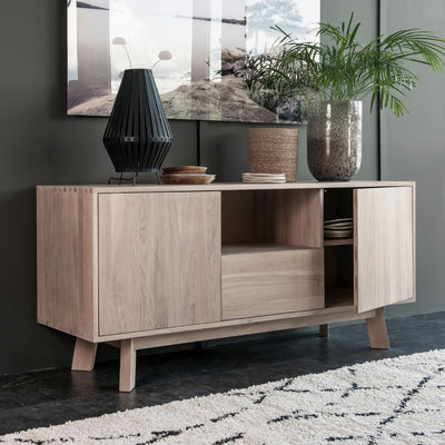 Flex TV Unit  - Solid Oak