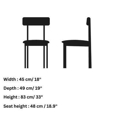 Skovby #96 Dining Chair Dimensions - Skovby | Milola