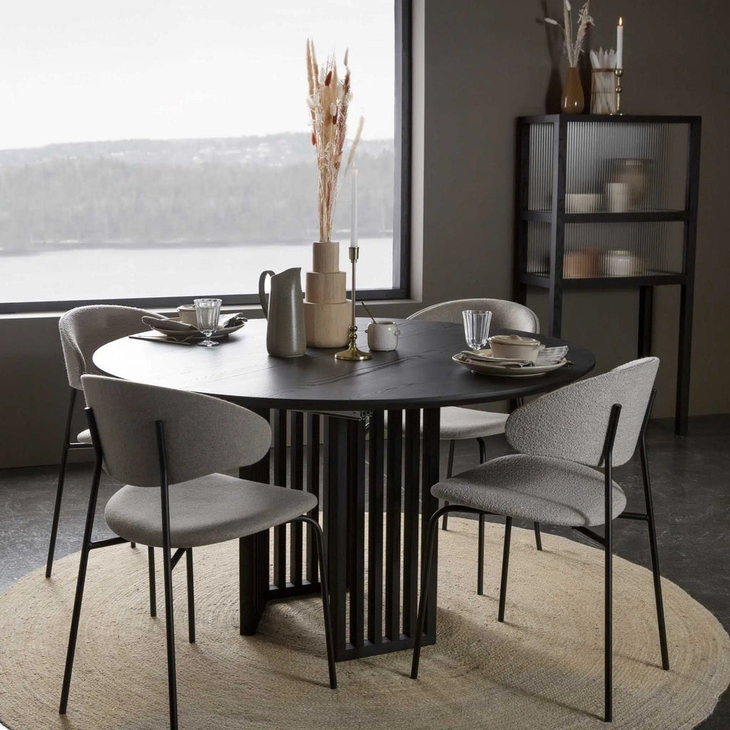 AKUSTIK Wood Extendable Round Dining Table - Scandi Furniture -  Kristensen Kristensen | Milola