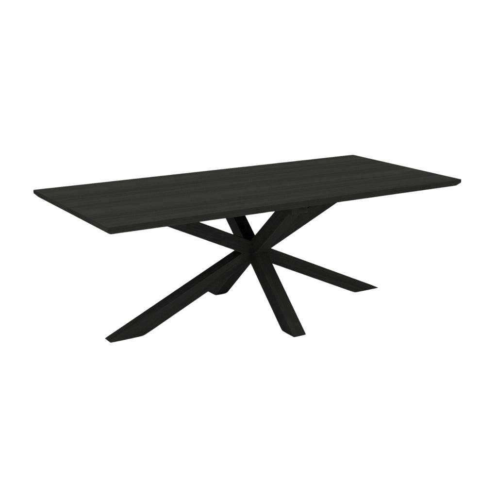 ALCOR Solid Wood Dining Tables in Black Matt Laquered Oak - Kristensen Kristensen | Milola