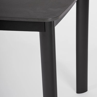 ALCORA Outdoor Sintered Stone Table in Charcoal Grey - Bizzotto | Milola