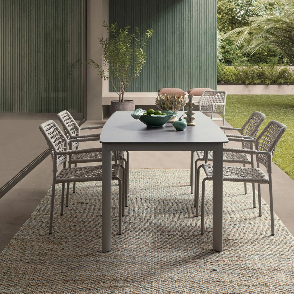 ALCORA Outdoor Sintered Stone Table in Saturn Beige - Bizzotto | Milola