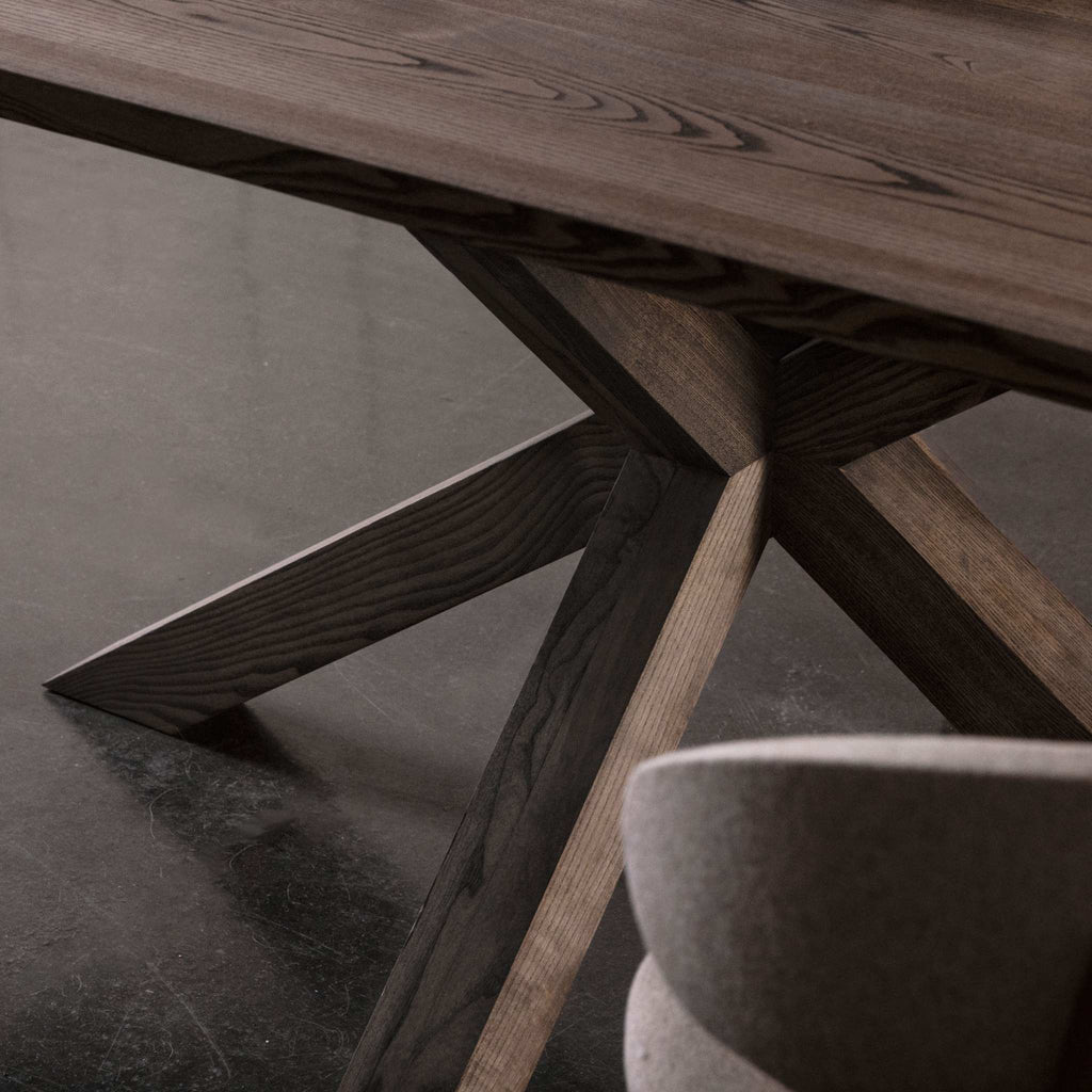 ALCOR Solid Wood Dining Tables in Mocca Brown - Kristensen Kristensen | Milola