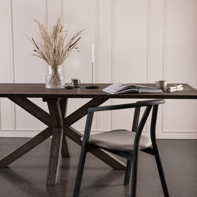 ALCOR Solid Wood Dining Tables in Mocca Brown - Kristensen Kristensen | Milola