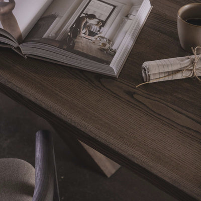 ALCOR Solid Wood Dining Tables in Mocca Brown - Kristensen Kristensen | Milola